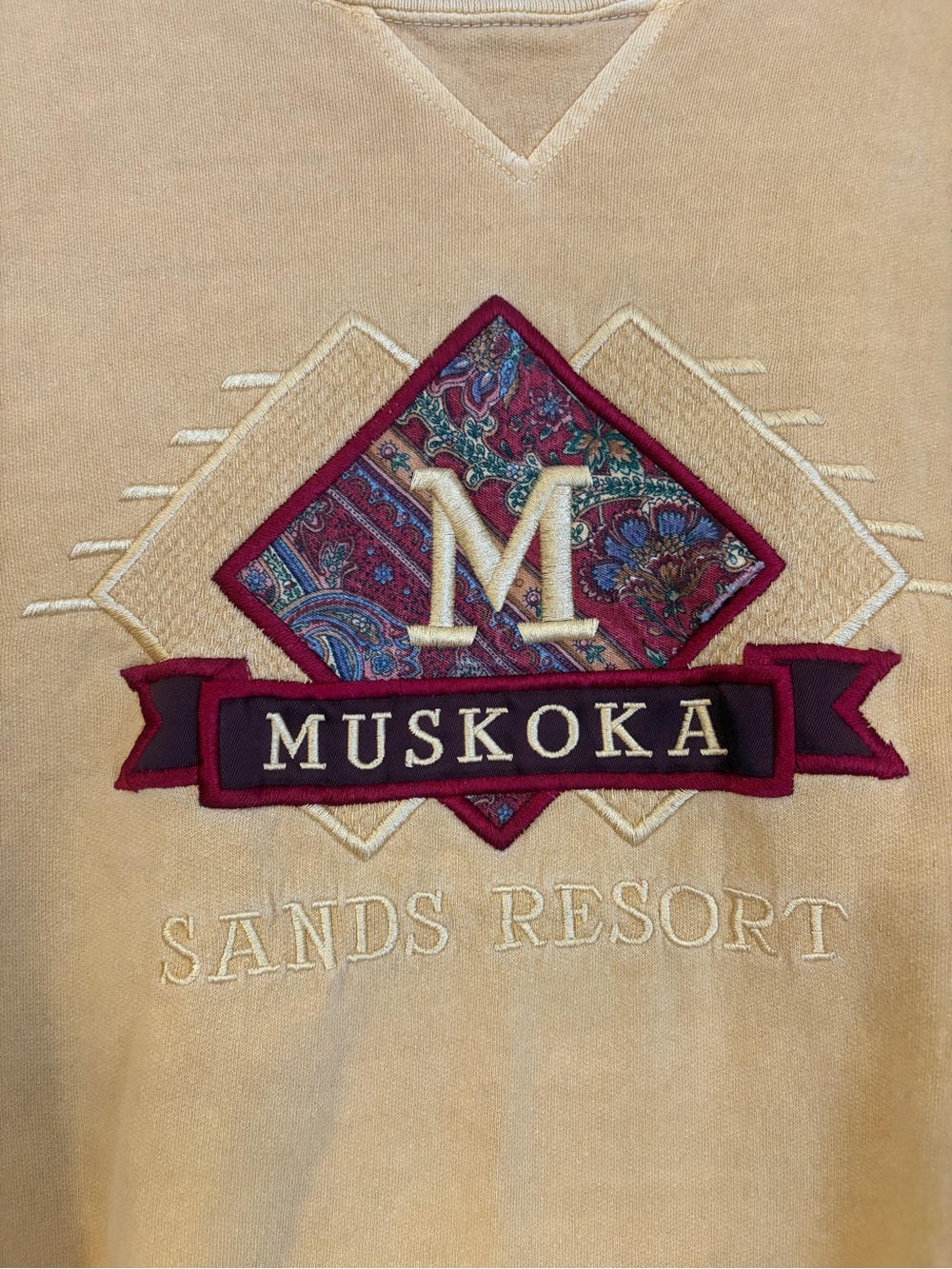 Vintage Muskoka Sand Resort Men's Crewneck Sweatshirt - Picture 3 of 12